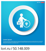 Businessman with idea icon . Стоковая иллюстрация, агентство Ingram Publishing / Фотобанк Лори