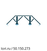 Dog Training Bench Icon. Shadow Reflection Design. Vector Illustration. Стоковая иллюстрация, агентство Ingram Publishing / Фотобанк Лори