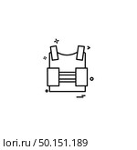 bulletproof vest protection revolution vest icon vector design. Стоковая иллюстрация, агентство Ingram Publishing / Фотобанк Лори