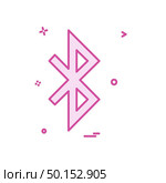 Bluetooth icon design vector. Стоковая иллюстрация, агентство Ingram Publishing / Фотобанк Лори
