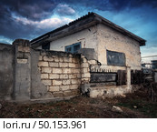 Old destroyed house. Element of design. Стоковое фото, агентство Ingram Publishing / Фотобанк Лори