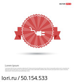 Plug-in Icon - Red Ribbon banner. Стоковая иллюстрация, агентство Ingram Publishing / Фотобанк Лори