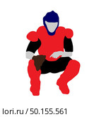 Highly detailed baseball athlete silhouette. Fully editable EPS 10 vector illustration. Стоковая иллюстрация, агентство Ingram Publishing / Фотобанк Лори