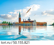 Ancient architecture of San Giorgio Maggiore in Venice. Стоковое фото, агентство Ingram Publishing / Фотобанк Лори