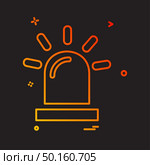 Siren icon design vector. Стоковая иллюстрация, агентство Ingram Publishing / Фотобанк Лори