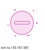 Minus icon design vector. Стоковая иллюстрация, агентство Ingram Publishing / Фотобанк Лори