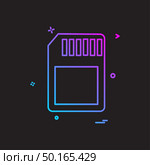 Sim icon design vector. Стоковая иллюстрация, агентство Ingram Publishing / Фотобанк Лори