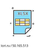 XLSX application download file files format icon vector design. Стоковая иллюстрация, агентство Ingram Publishing / Фотобанк Лори