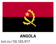 Angola flag design vector. Стоковая иллюстрация, агентство Ingram Publishing / Фотобанк Лори