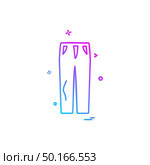 Trouser icon design vector. Стоковая иллюстрация, агентство Ingram Publishing / Фотобанк Лори
