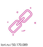 Linked icon design vector. Стоковая иллюстрация, агентство Ingram Publishing / Фотобанк Лори