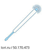 Electricity Test Screwdriver Icon. Thin Line With Blue Fill Design. Vector Illustration. Стоковая иллюстрация, агентство Ingram Publishing / Фотобанк Лори