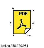 pdf application download file files format icon vector design. Стоковая иллюстрация, агентство Ingram Publishing / Фотобанк Лори