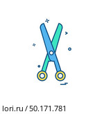 Scissor icon design vector . Стоковая иллюстрация, агентство Ingram Publishing / Фотобанк Лори