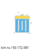 Dustbin icon design vector. Стоковая иллюстрация, агентство Ingram Publishing / Фотобанк Лори