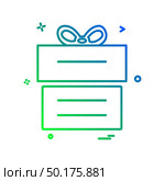 Giftbox icon design vector. Стоковая иллюстрация, агентство Ingram Publishing / Фотобанк Лори