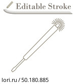 Electricity Test Screwdriver Icon. Editable Stroke Simple Design. Vector Illustration. Стоковая иллюстрация, агентство Ingram Publishing / Фотобанк Лори