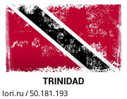 Trinidad flag design card vector. Стоковая иллюстрация, агентство Ingram Publishing / Фотобанк Лори