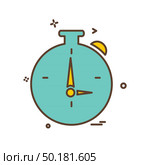 Stop watch icon design vector. Стоковая иллюстрация, агентство Ingram Publishing / Фотобанк Лори