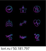 fitness, nutrious , workout , travelling, icon, vector, design,  flat,  collection, style, creative,  icons , travel , location , destination , diet , fitness plan , gym , bodybuilding , . Стоковая иллюстрация, агентство Ingram Publishing / Фотобанк Лори