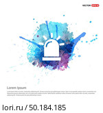 Siren Icon - Watercolor Background. Стоковая иллюстрация, агентство Ingram Publishing / Фотобанк Лори