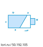 battery icon vector design. Стоковая иллюстрация, агентство Ingram Publishing / Фотобанк Лори