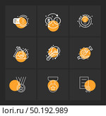 golem , crypto currency , dollar , money , coin , axe , key , medal , star , certificate , icon, vector, design,  flat,  collection, style, creative,  icons. Стоковая иллюстрация, агентство Ingram Publishing / Фотобанк Лори