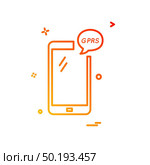 GPRS Phone icon design vector. Стоковая иллюстрация, агентство Ingram Publishing / Фотобанк Лори
