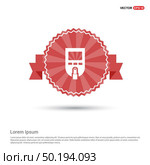 Diabetes Glucometer Icons - Red Ribbon banner. Стоковая иллюстрация, агентство Ingram Publishing / Фотобанк Лори