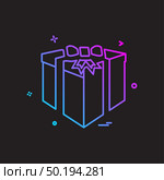Giftbox icon design vector. Стоковая иллюстрация, агентство Ingram Publishing / Фотобанк Лори