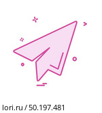 Send button icon design vector. Стоковая иллюстрация, агентство Ingram Publishing / Фотобанк Лори