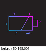 battery icon vector design. Стоковая иллюстрация, агентство Ingram Publishing / Фотобанк Лори
