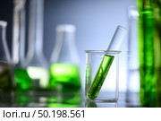 algae research in laboratories, biotechnology science concept. Стоковое фото, агентство Ingram Publishing / Фотобанк Лори