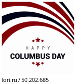 Happy Columbus day design vector. Стоковая иллюстрация, агентство Ingram Publishing / Фотобанк Лори
