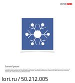 Snow Flake Icon - Blue photo Frame. Стоковая иллюстрация, агентство Ingram Publishing / Фотобанк Лори