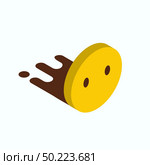 Shocked emoji icon design vector. Стоковая иллюстрация, агентство Ingram Publishing / Фотобанк Лори