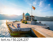Church Of Our Lady Of The Rocks On Island Near Town Perast, Kotor Bay, Montenegro. Стоковое фото, агентство Ingram Publishing / Фотобанк Лори