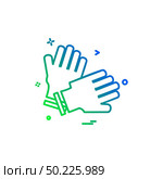 Championship, cricket, gloves, keeper  icon vector design. Стоковая иллюстрация, агентство Ingram Publishing / Фотобанк Лори