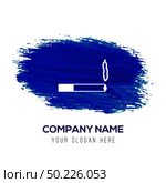 smoking icon - Blue watercolor background. Стоковая иллюстрация, агентство Ingram Publishing / Фотобанк Лори