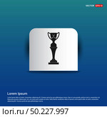 Golf Champion Icon - Blue Sticker button. Стоковая иллюстрация, агентство Ingram Publishing / Фотобанк Лори