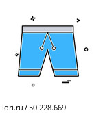 Cloth pent trouser underwear icon design vector. Стоковая иллюстрация, агентство Ingram Publishing / Фотобанк Лори