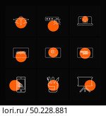 key , password bug , lock , shopify , club card ,western union , mobile , pen , board , icon, vector, design,  flat,  collection, style, creative,  icons. Стоковая иллюстрация, агентство Ingram Publishing / Фотобанк Лори