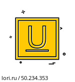Underline icon design vector. Стоковая иллюстрация, агентство Ingram Publishing / Фотобанк Лори