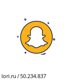 media network social snapchat icon vector design. Стоковая иллюстрация, агентство Ingram Publishing / Фотобанк Лори