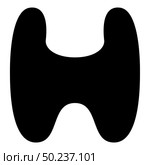 Thyroid gland Goiter Human organ Anatomy of people icon black color vector illustration flat style simple image. Thyroid gland Goiter Human organ Anatomy of people icon black color vector illustration flat style image. Стоковая иллюстрация, агентство Ingram Publishing / Фотобанк Лори