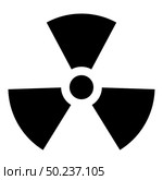 Radioactivity Symbol Nuclear sign icon black color vector illustration flat style simple image. Radioactivity Symbol Nuclear sign icon black color vector illustration flat style image. Стоковая иллюстрация, агентство Ingram Publishing / Фотобанк Лори