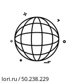 glob map icon vector design. Стоковая иллюстрация, агентство Ingram Publishing / Фотобанк Лори