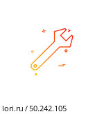 Construction tool work labour wrench icon vector. Стоковая иллюстрация, агентство Ingram Publishing / Фотобанк Лори