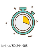 Stop watch icon design vector. Стоковая иллюстрация, агентство Ingram Publishing / Фотобанк Лори