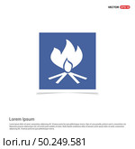 Fire Icon - Blue photo Frame. Стоковая иллюстрация, агентство Ingram Publishing / Фотобанк Лори